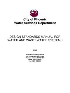 city of phoenix water services phone number|Water Services Design Manuals  .
